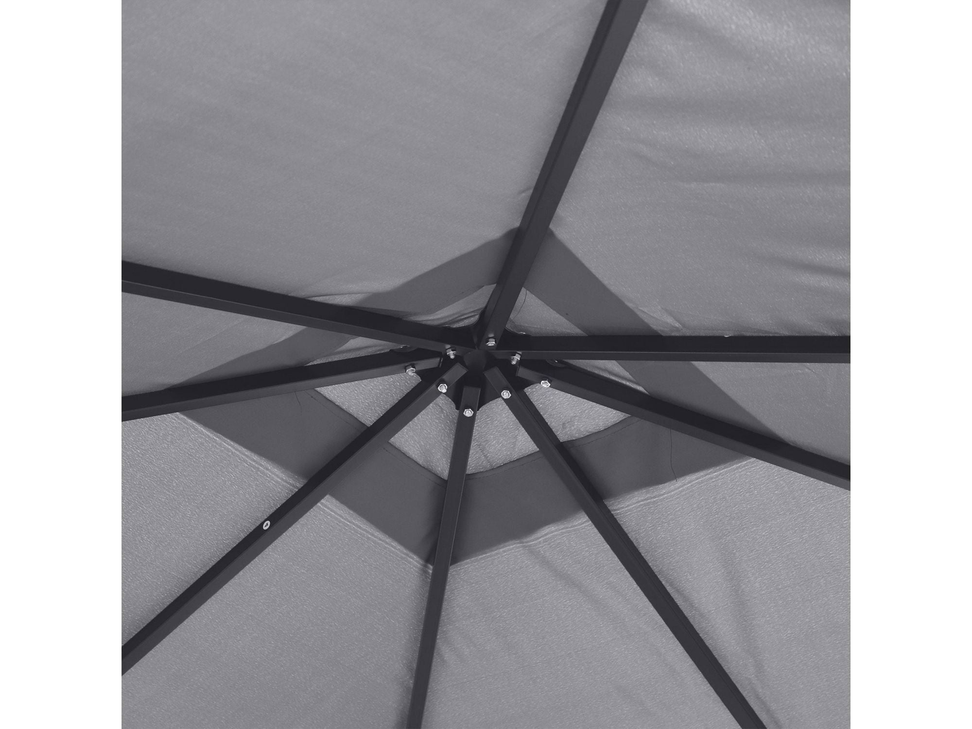 10' x 10' Outdoor Gazebo Canopy Shelter with Netting & Curtains - Black