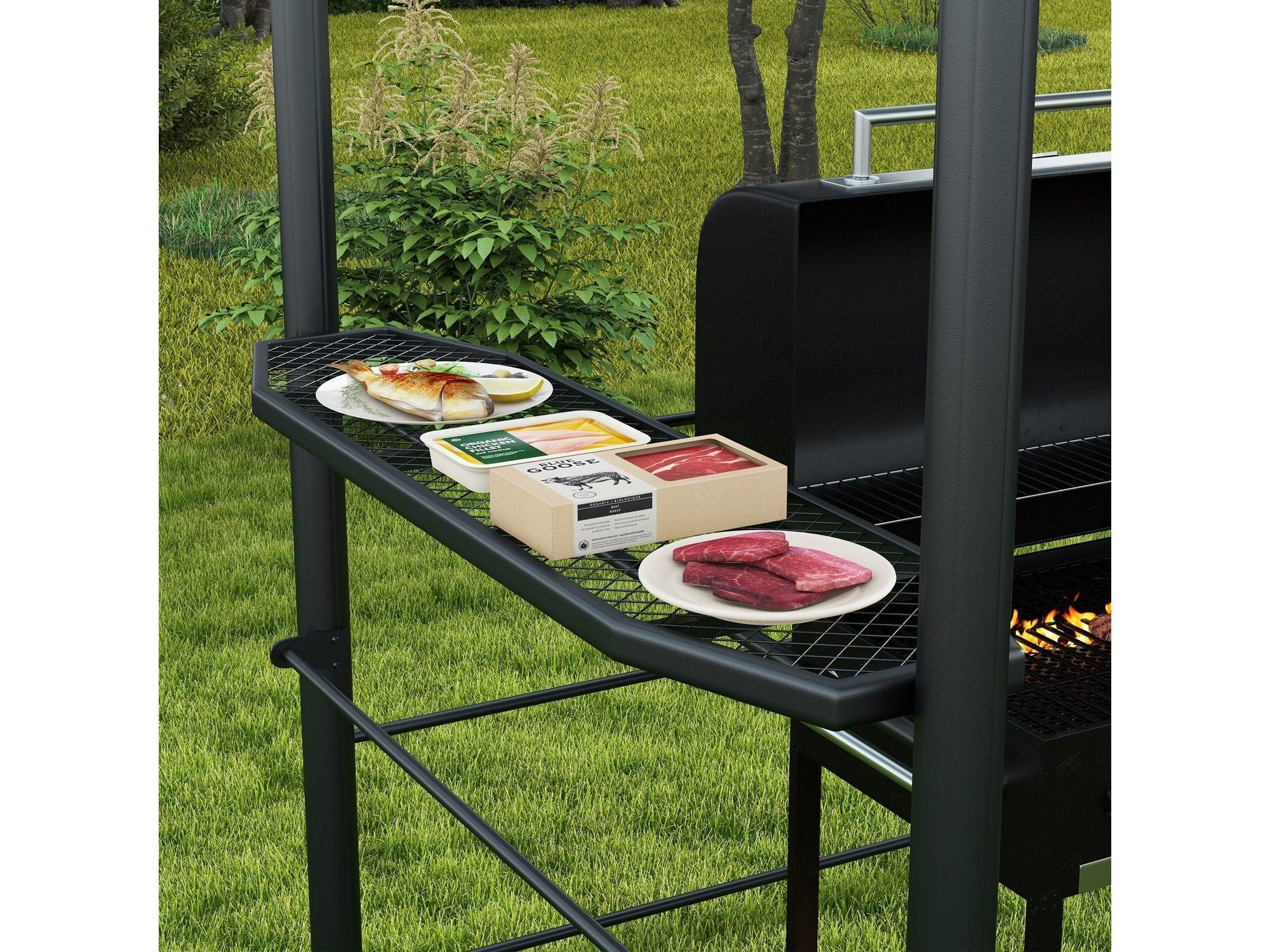 8' x 5' Outdoor Shelter Grill Gazebo