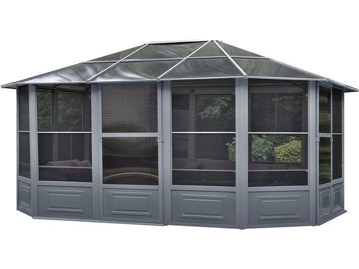 Florence Solarium 12 Ft. x 15 Ft. in Slate