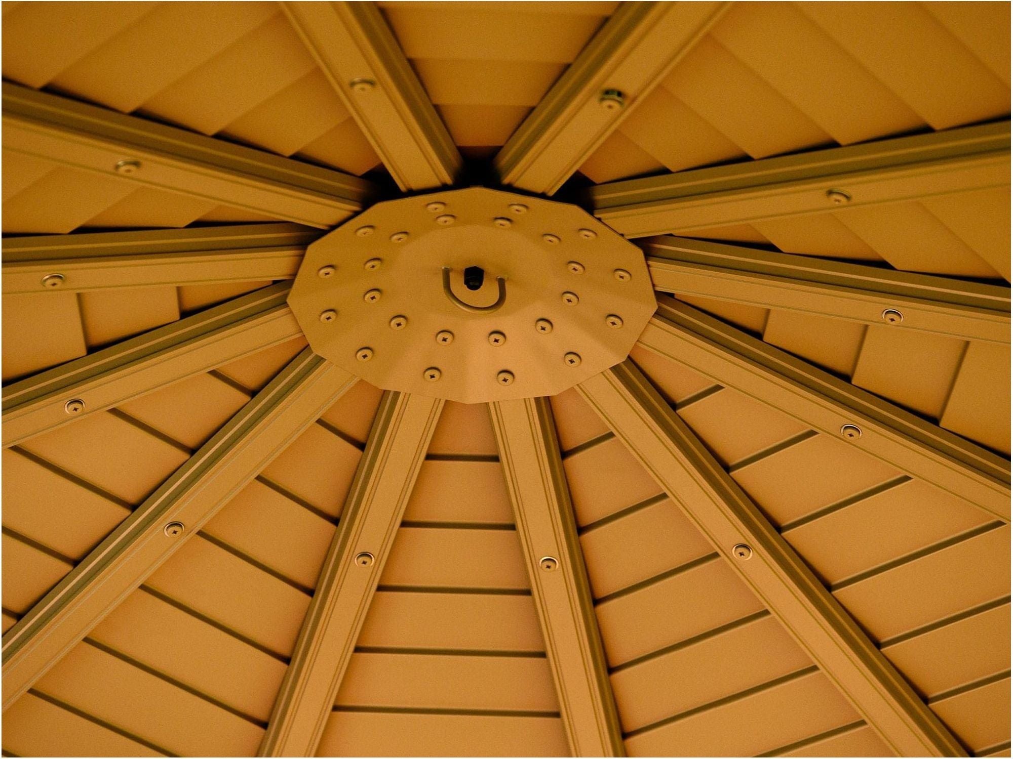 Florence Solarium with Metal Roof 12 Ft. x 15 Ft. Sand