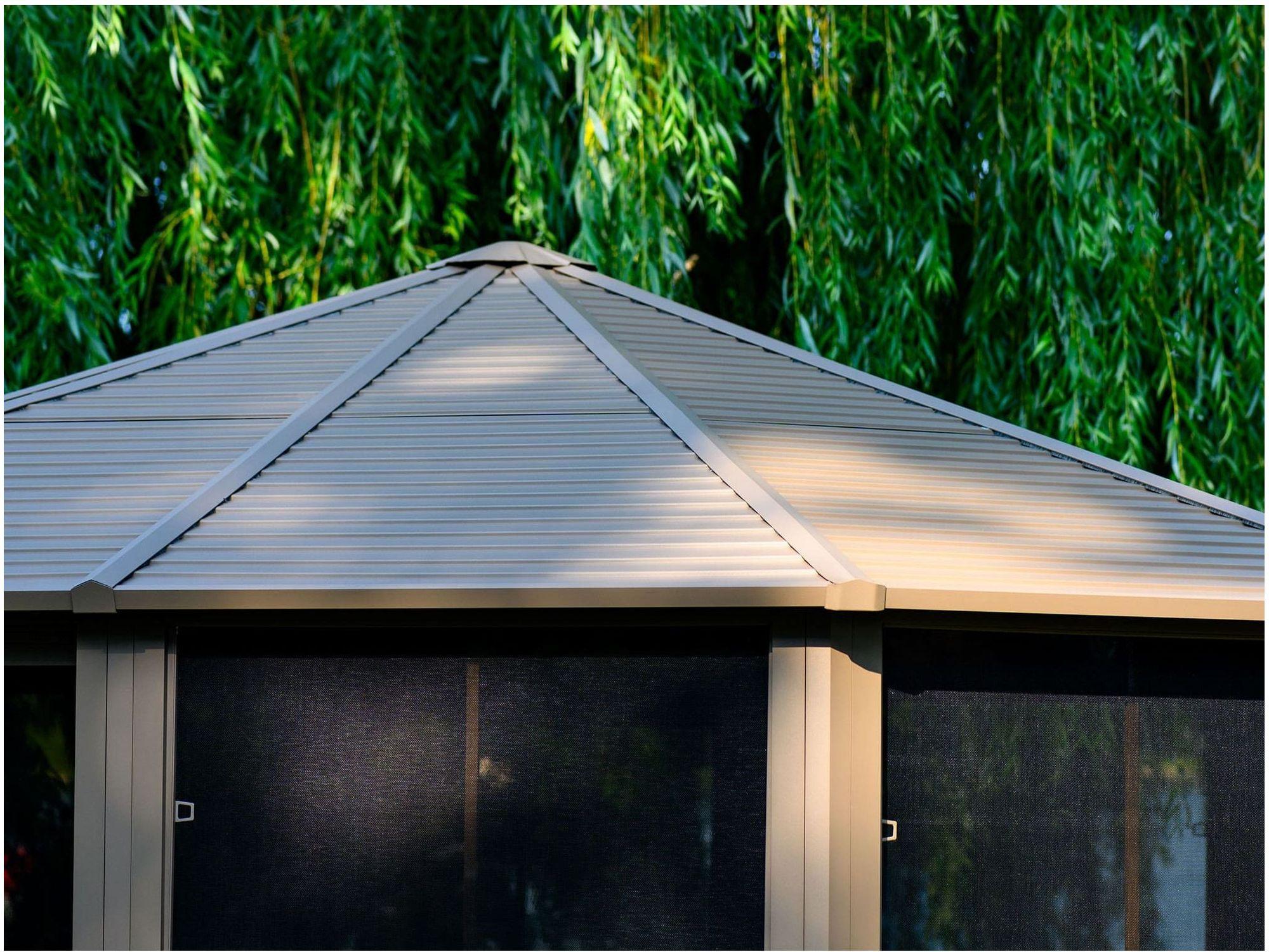 Florence Solarium with Metal Roof 12 Ft. x 15 Ft. Sand