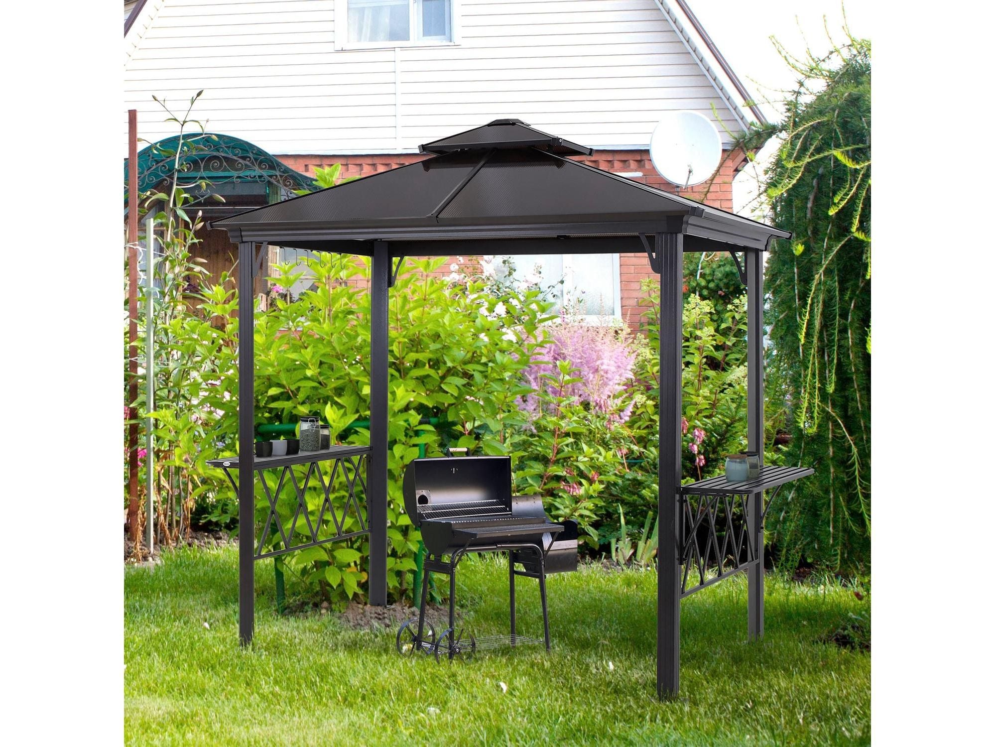 Outside Porch BBQ Cooking Pergola Canopy