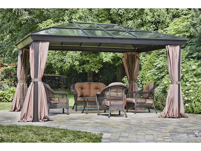 Venus Gazebo 12 Ft. x 16 Ft. in Brown
