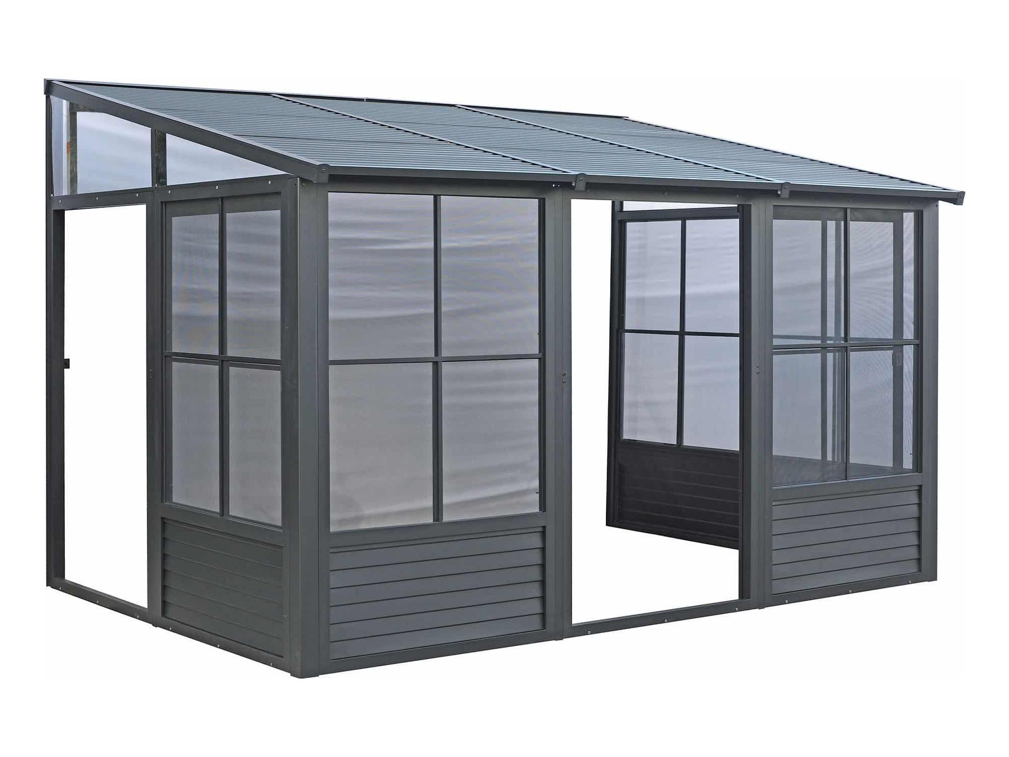 Florence Add-A-Room with Metal Roof 8 Ft. x 12 Ft. in Black