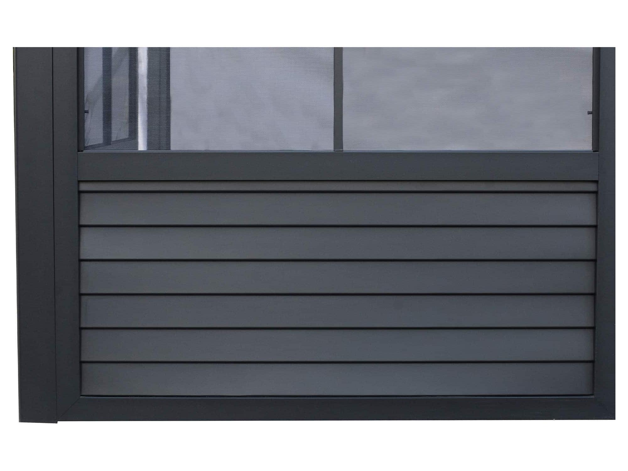 Florence Add-A-Room with Metal Roof 8 Ft. x 12 Ft. in Black