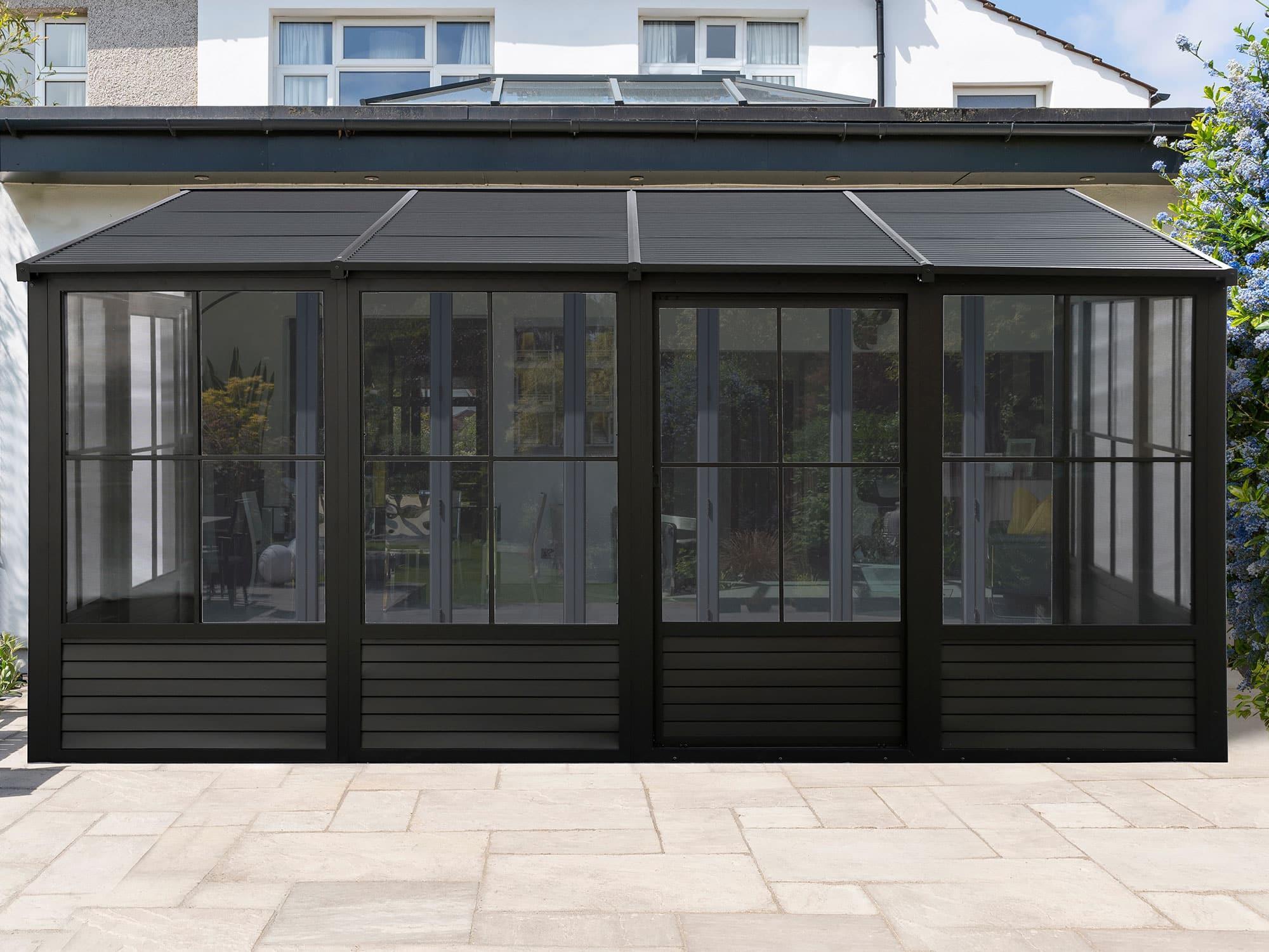 Florence Add-A-Room with Metal Roof 10 Ft. x 16 Ft. in Black