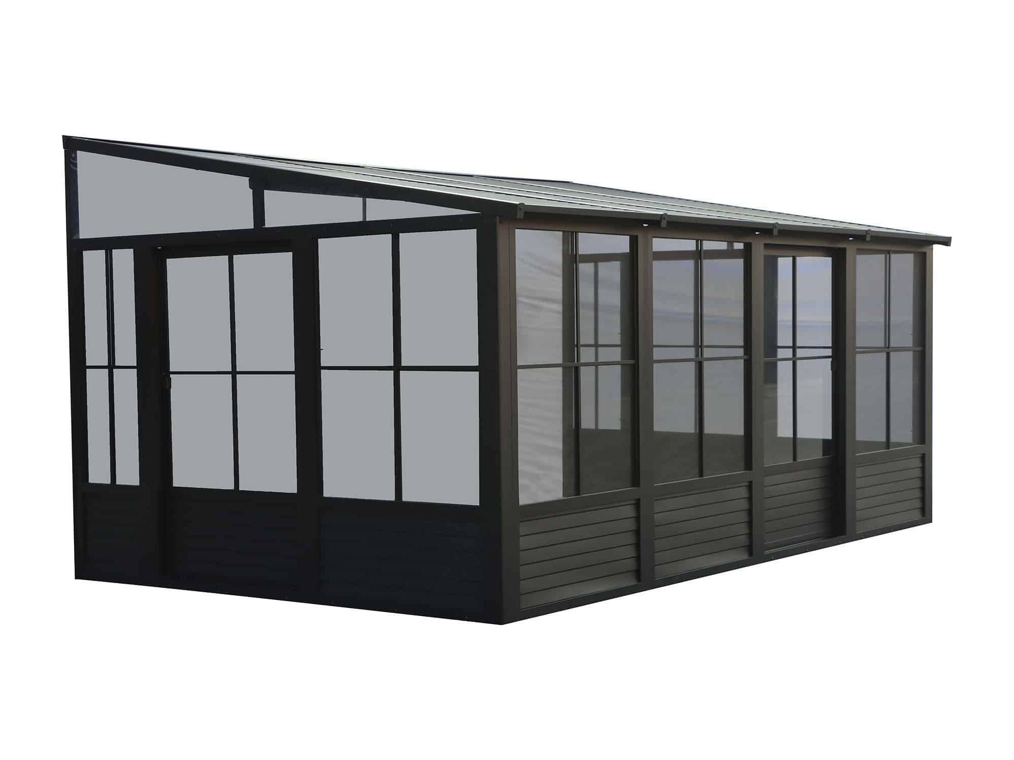 Florence Add-A-Room with Metal Roof 10 Ft. x 16 Ft. in Black