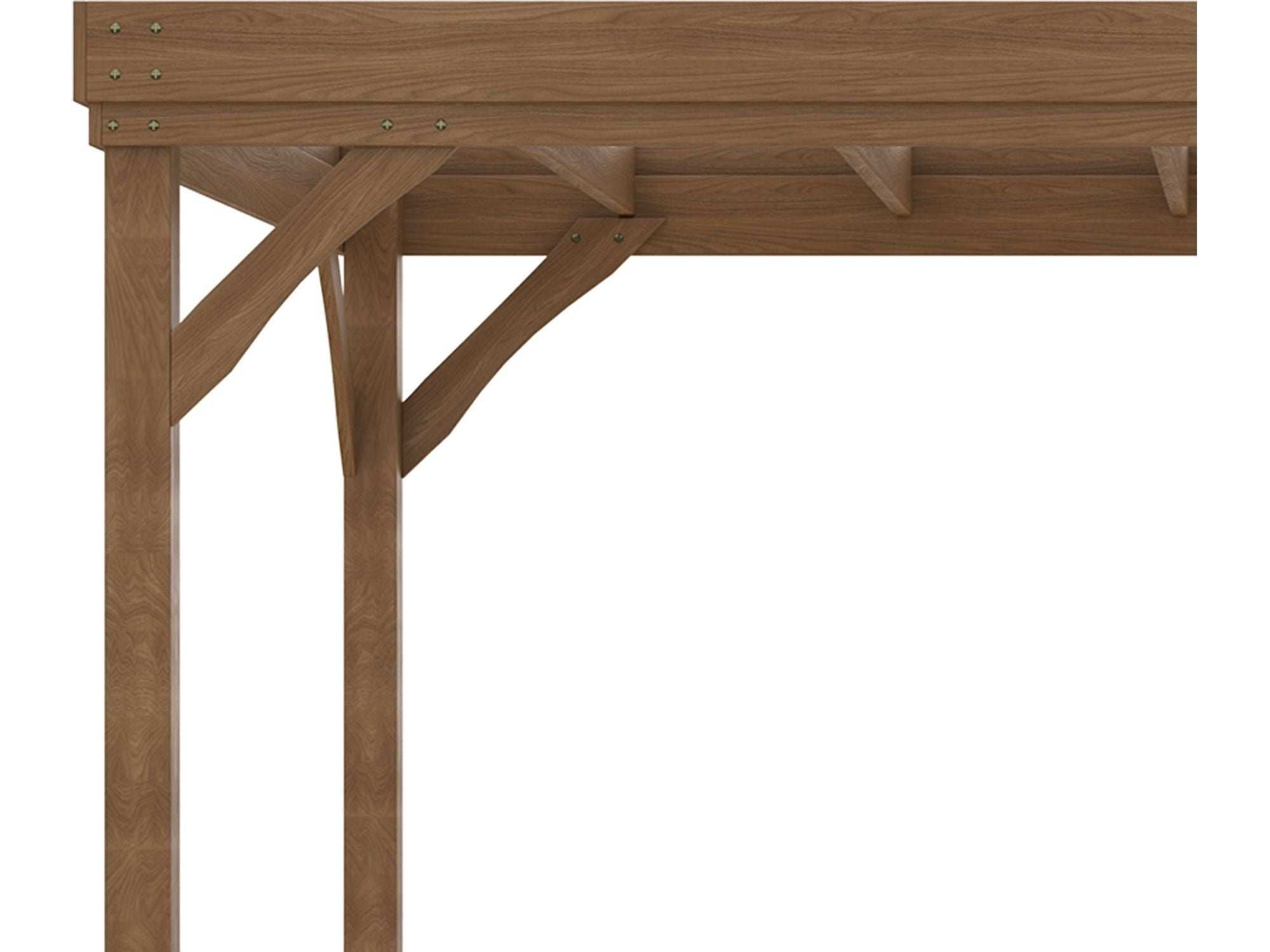 10' x 12' Outdoor Wooden Pergola - Brown