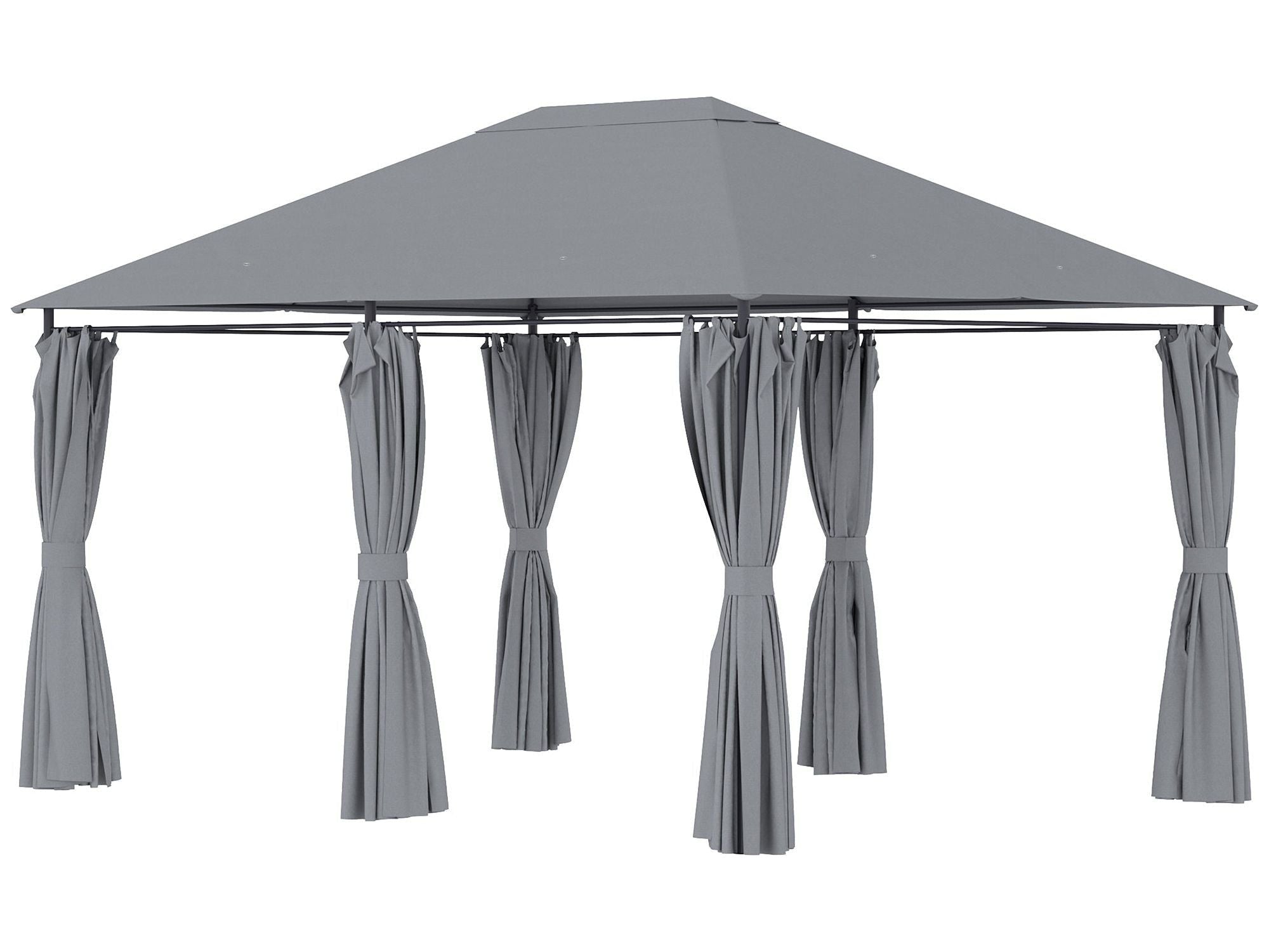 10' x 13' Outdoor 6 Removable Sidewalls Patio Gazebo - Grey