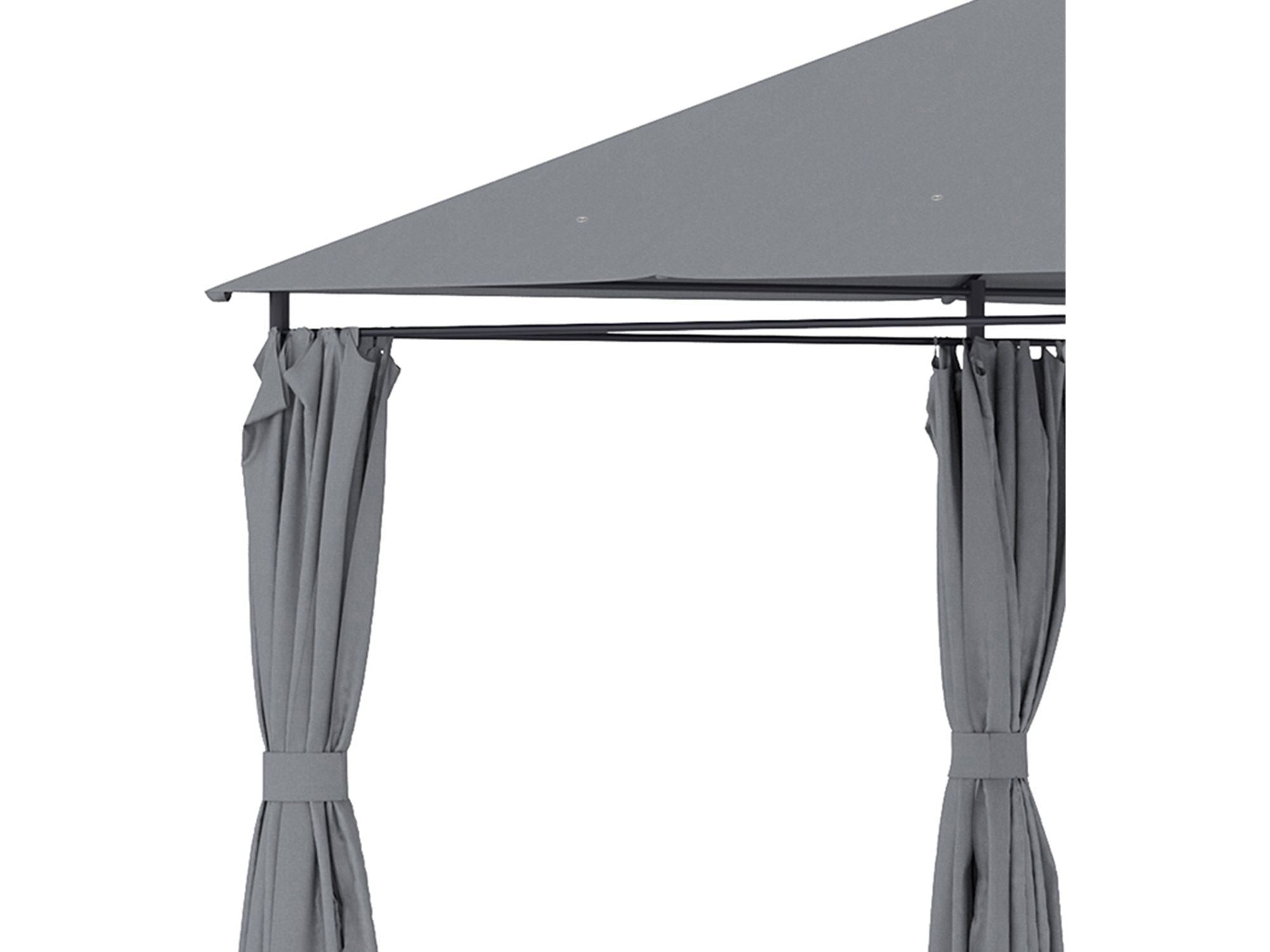 10' x 13' Outdoor 6 Removable Sidewalls Patio Gazebo - Grey