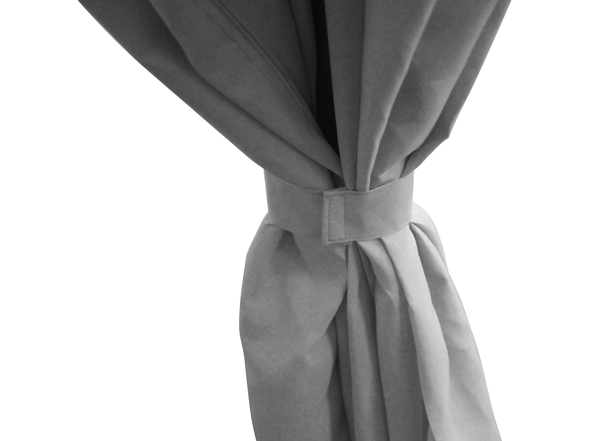 10' x 13' Outdoor Double Vented Roof Patio Gazebo - Gray