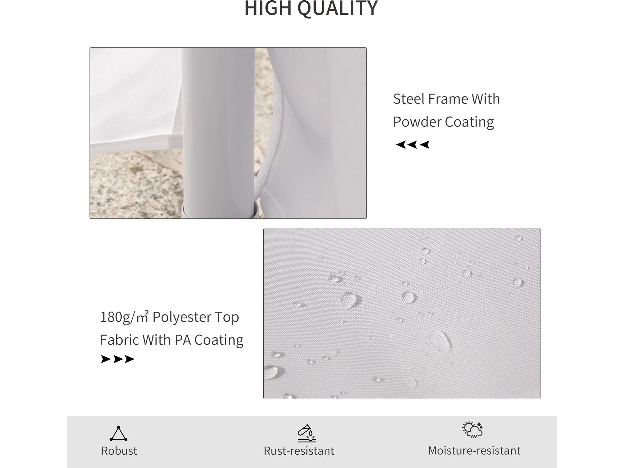 22 x 16 ft Outdoor Heavy Duty Event Gazebo Tent - White