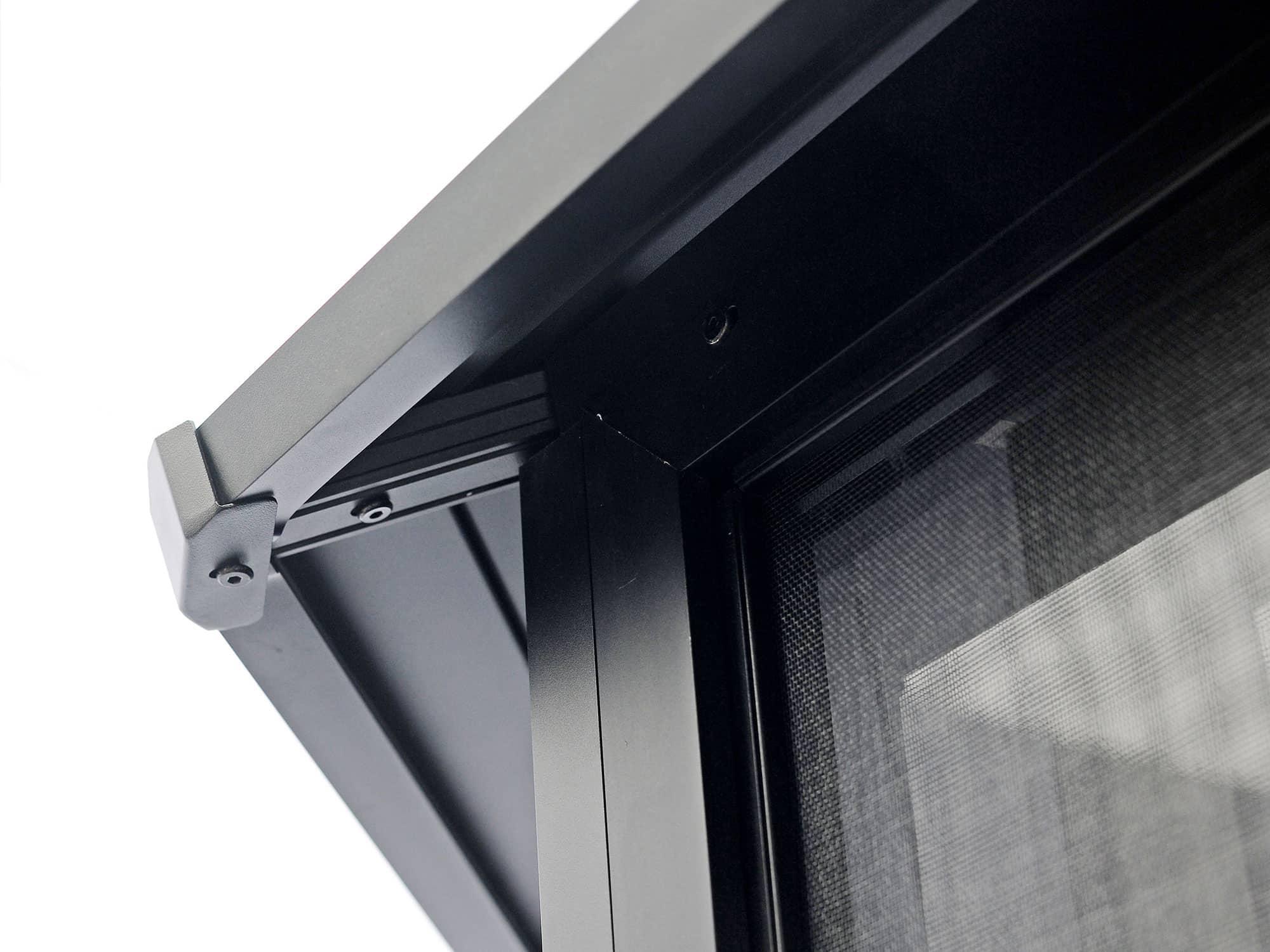 Florence Solarium with Metal Roof 12 Ft. x 12 Ft. Black