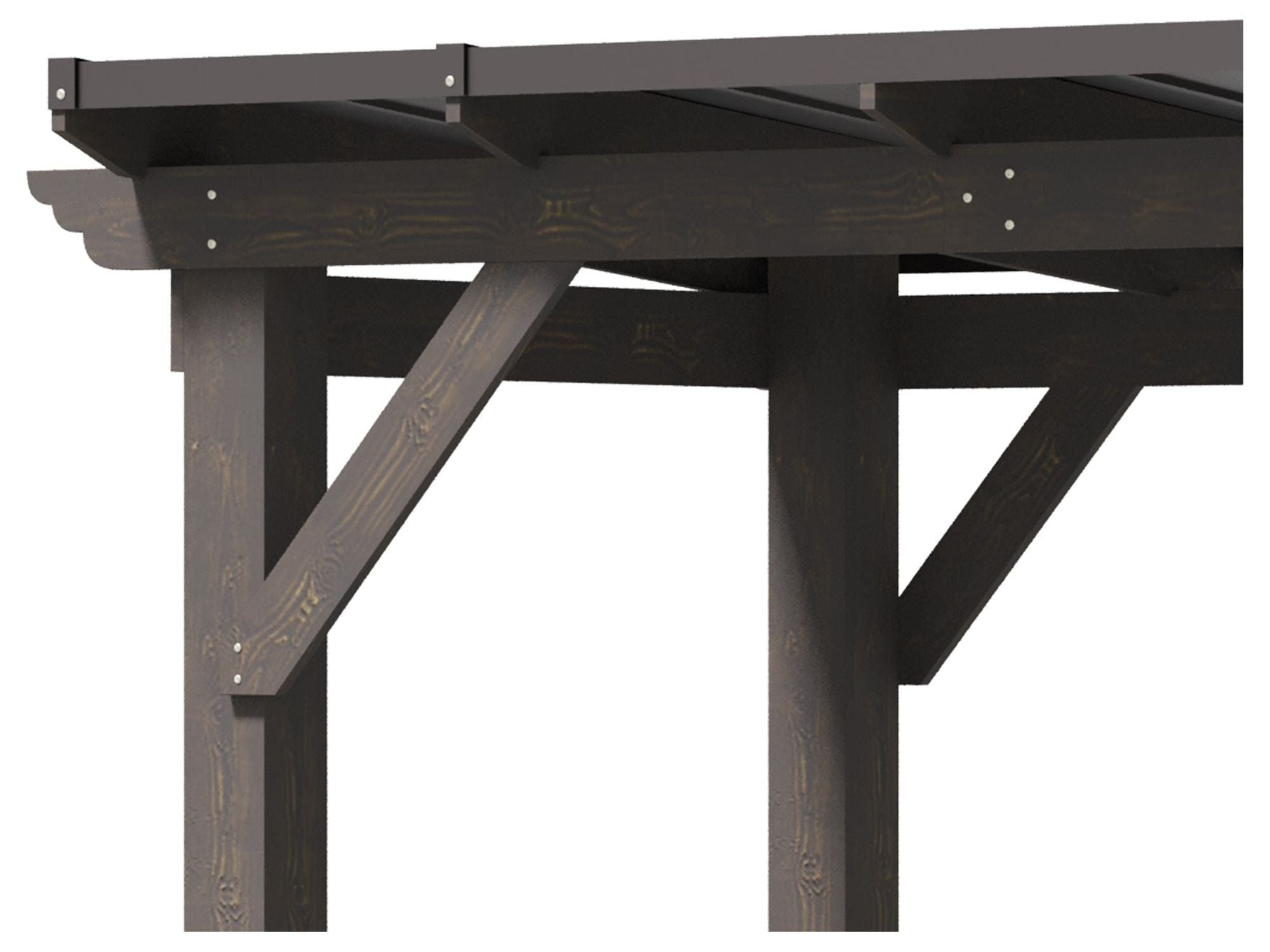 8' x 5' Outdoor Hardtop BBQ Grill Gazebo - Black