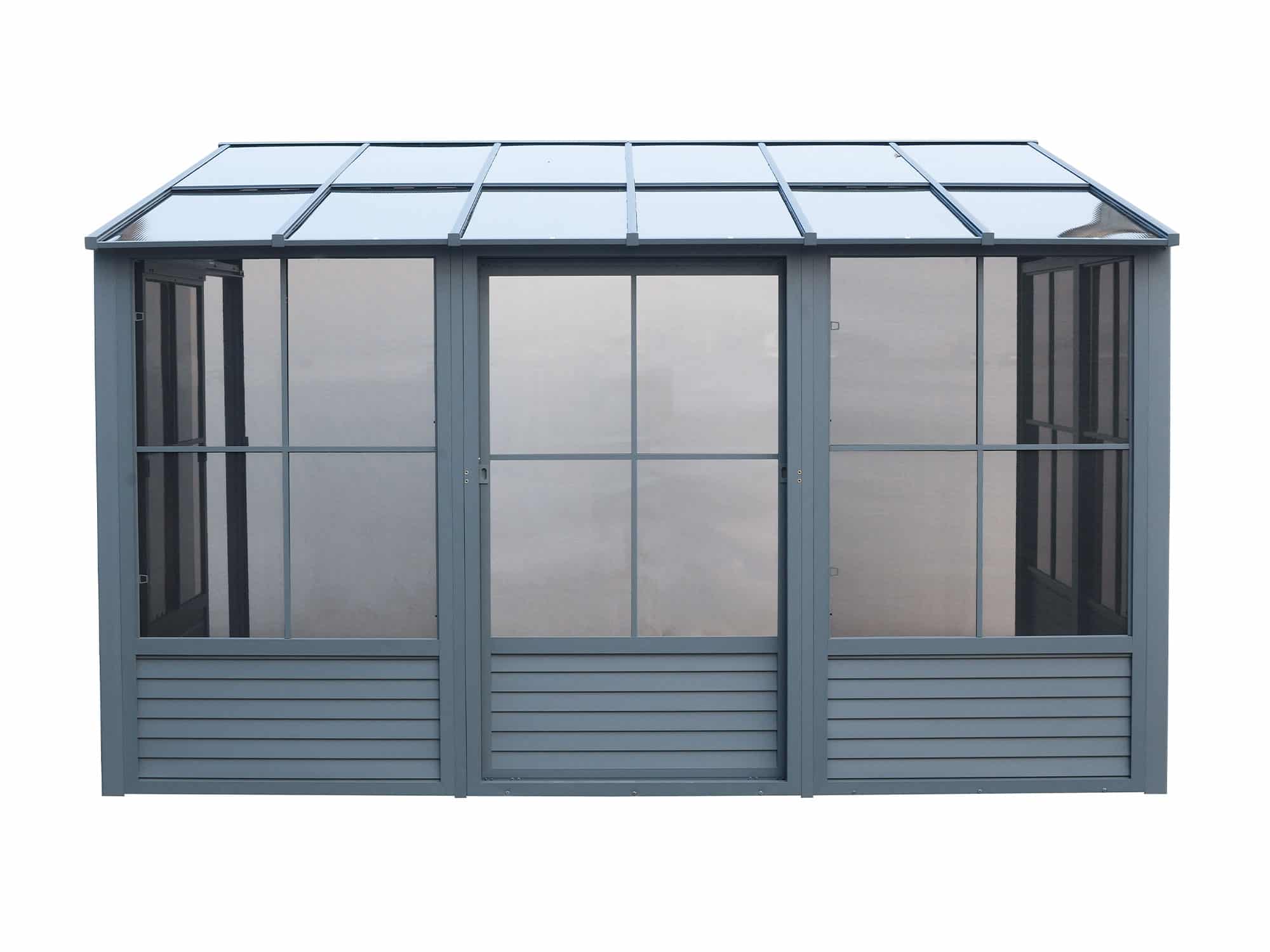 Florence 10 ft. x 12 ft. Grey Polycarbonate Roof