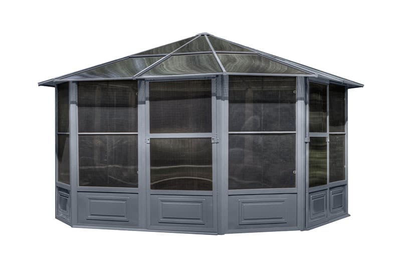 Florence Solarium 12 Ft. x 12 Ft. in Slate