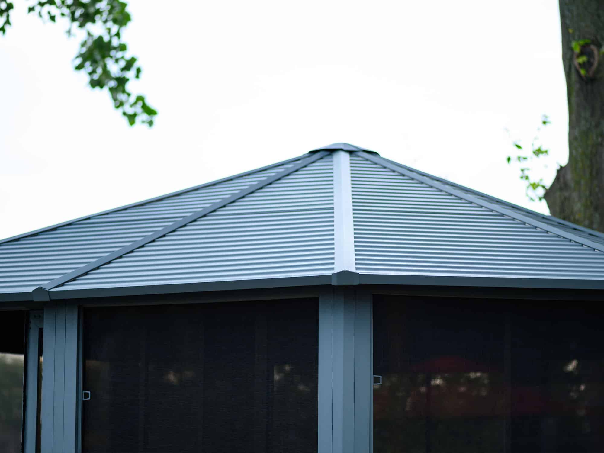 Florence Solarium with Metal Roof 12 Ft. x 12 Ft. Slate