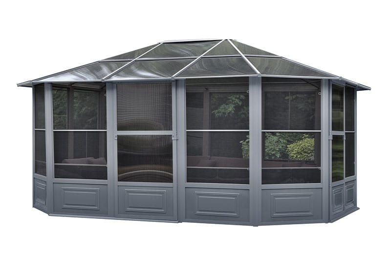 Florence Solarium 12 Ft. x 15 Ft. in Slate