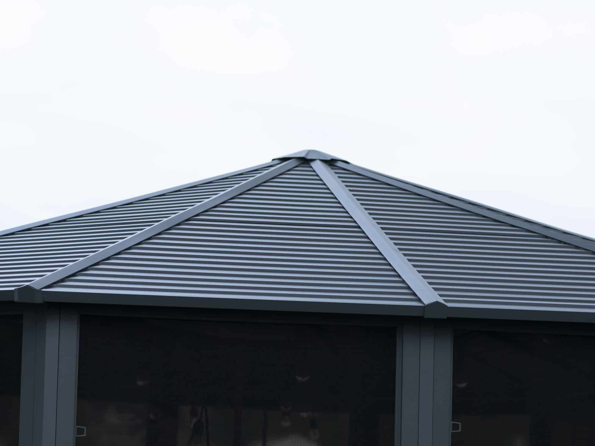 Florence Solarium with Metal Roof 12 Ft. x 18 Ft. Slate