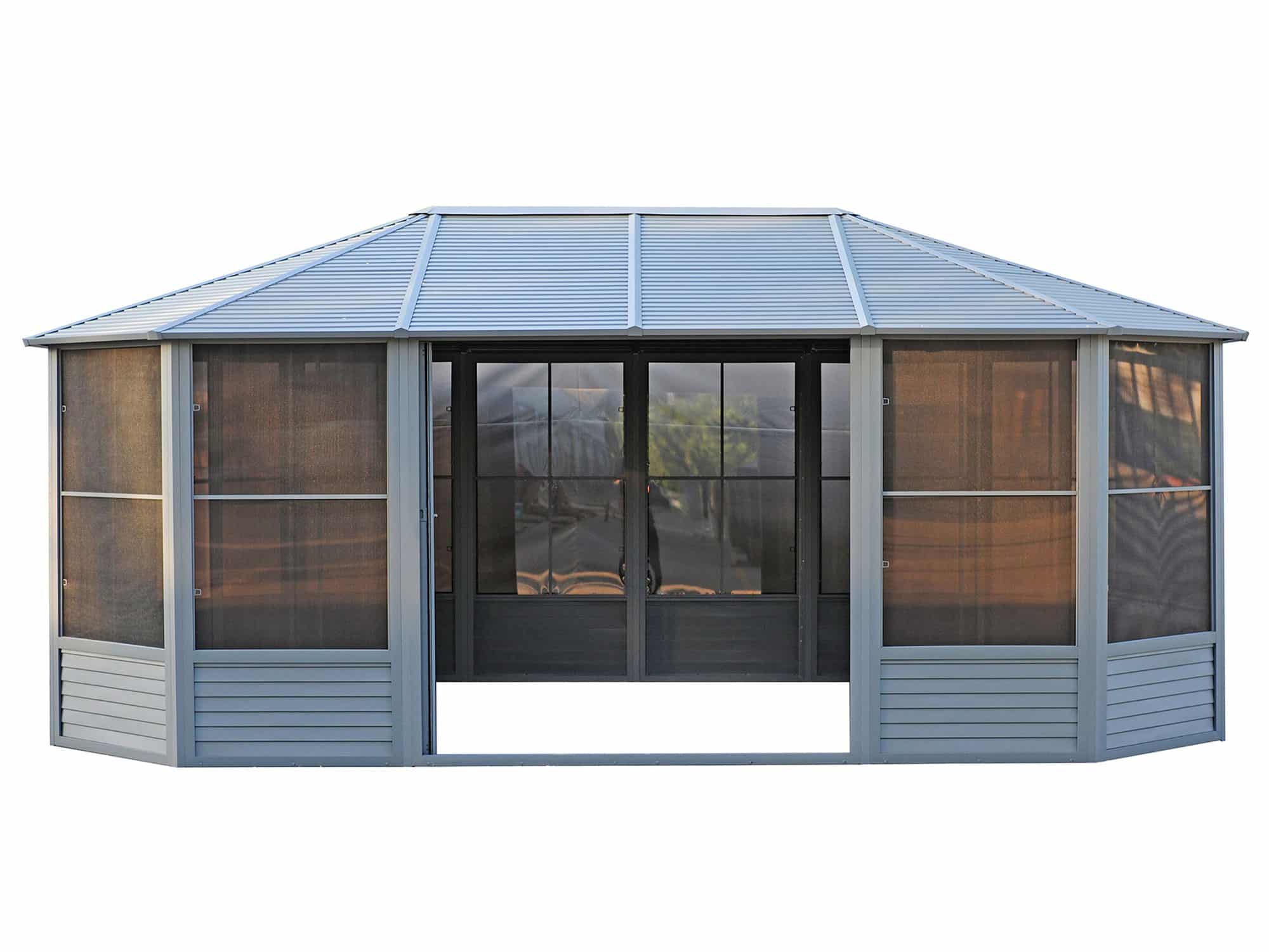 Florence Solarium with Metal Roof 12 Ft. x 18 Ft. Slate