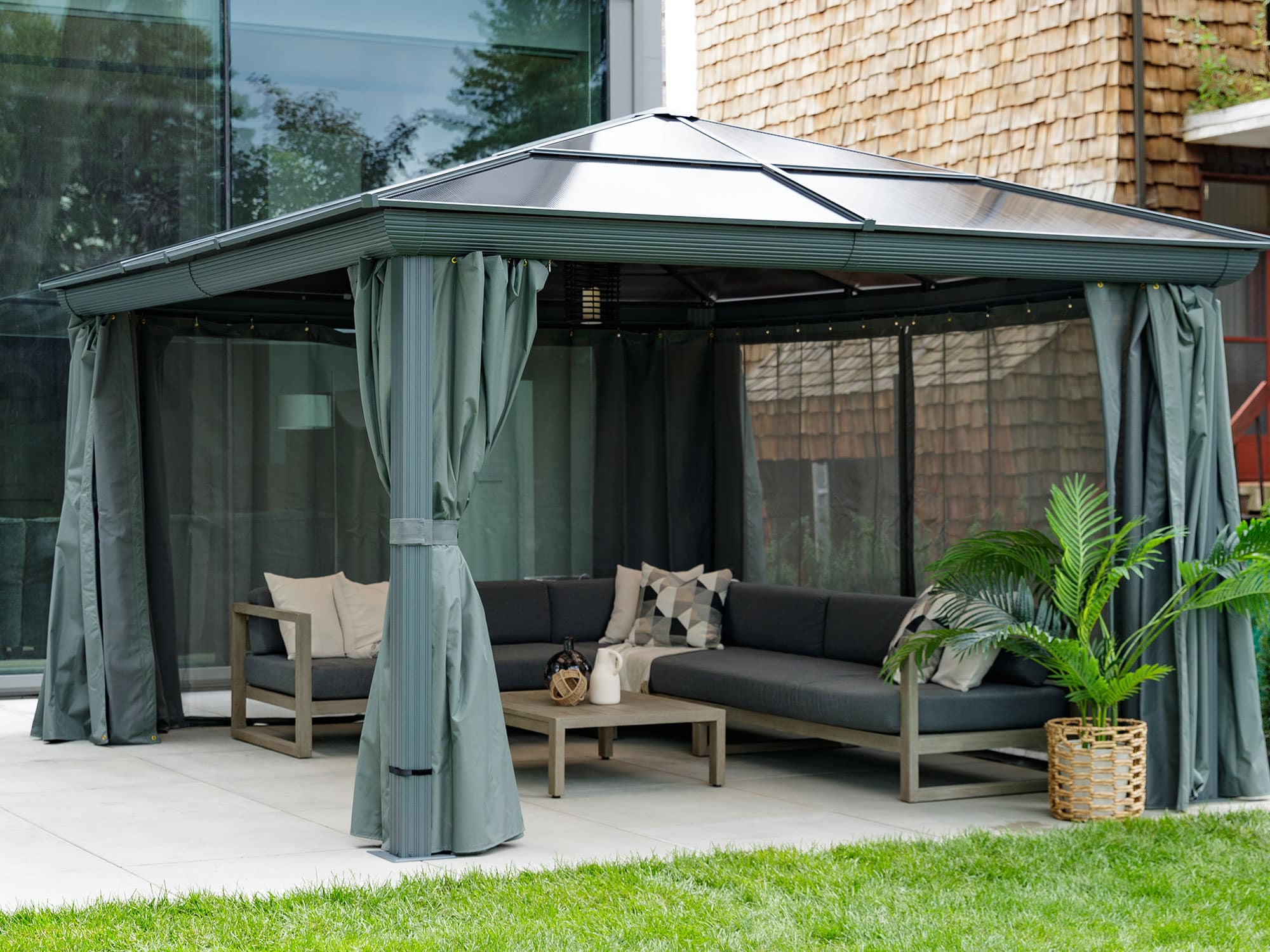 Venus Gazebo 12 Ft. x 14 Ft. in Slate