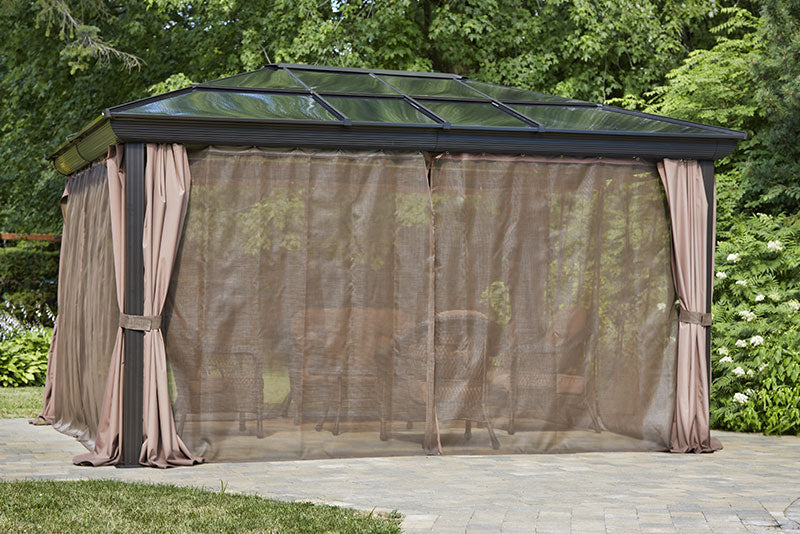 Venus Gazebo 12 Ft. x 16 Ft. in Brown