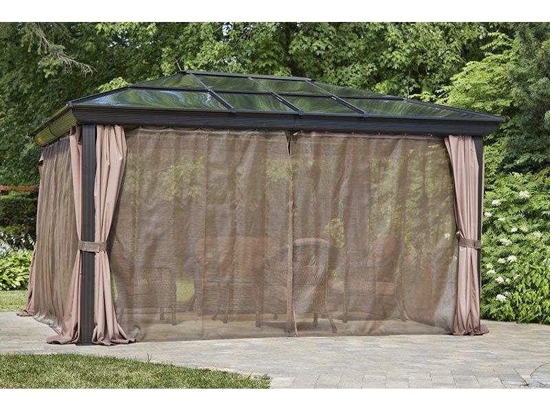 Venus Gazebo 12 Ft. x 14 Ft. in Brown