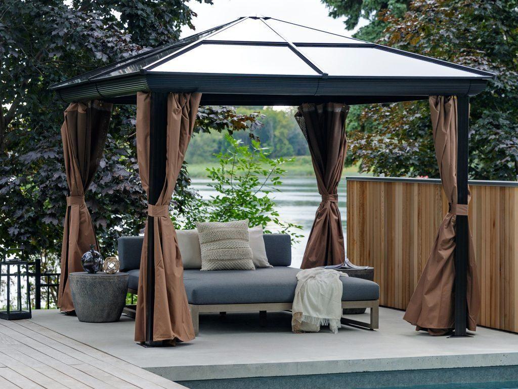 Venus Gazebo 10 Ft. x 14 Ft. in Brown