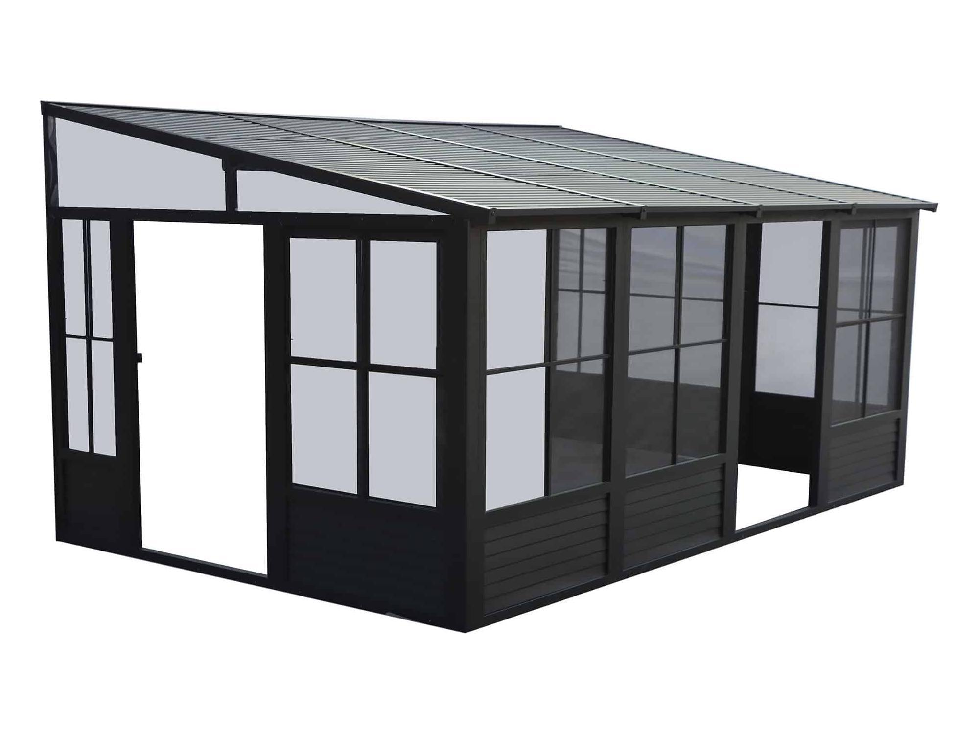Florence Add-A-Room with Metal Roof 10 Ft. x 16 Ft. in Black