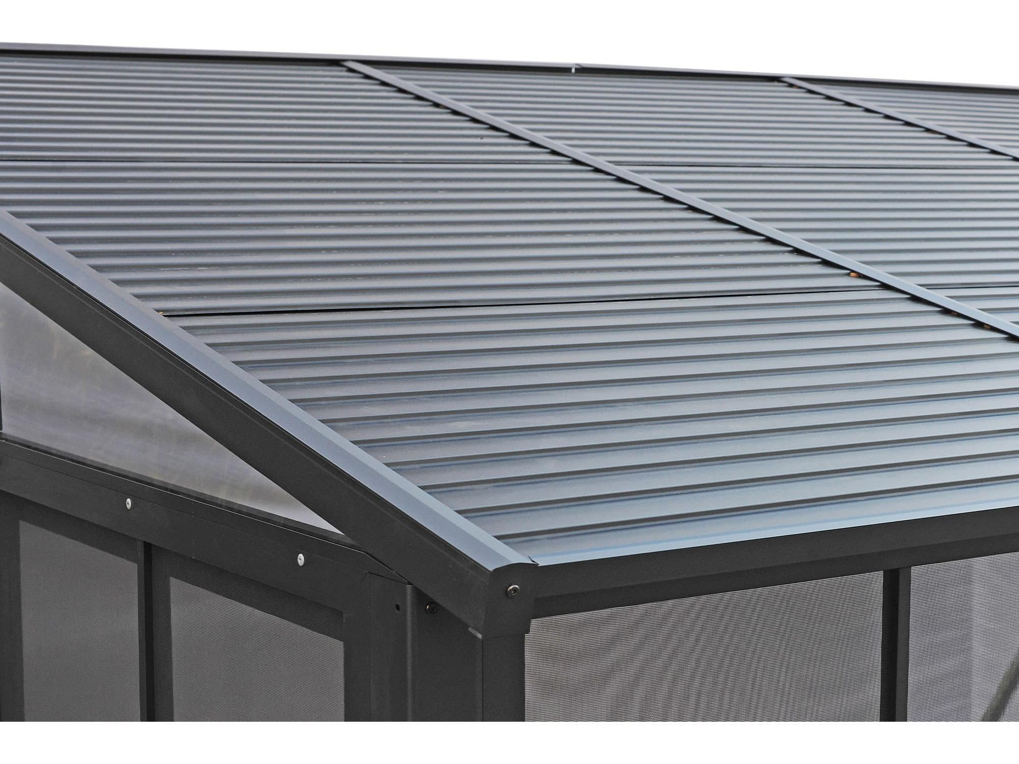Florence Add-A-Room with Metal Roof 10 Ft. x 16 Ft. in Black